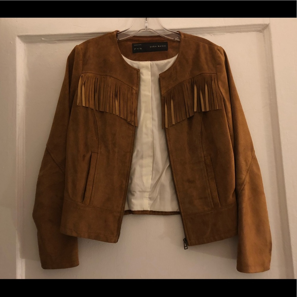 Vintage suede brown Zara jacket!